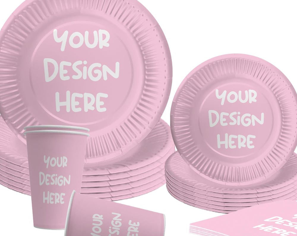 Custom Photo Party Plates and Napkins