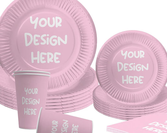 Custom Photo Party Plates and Napkins